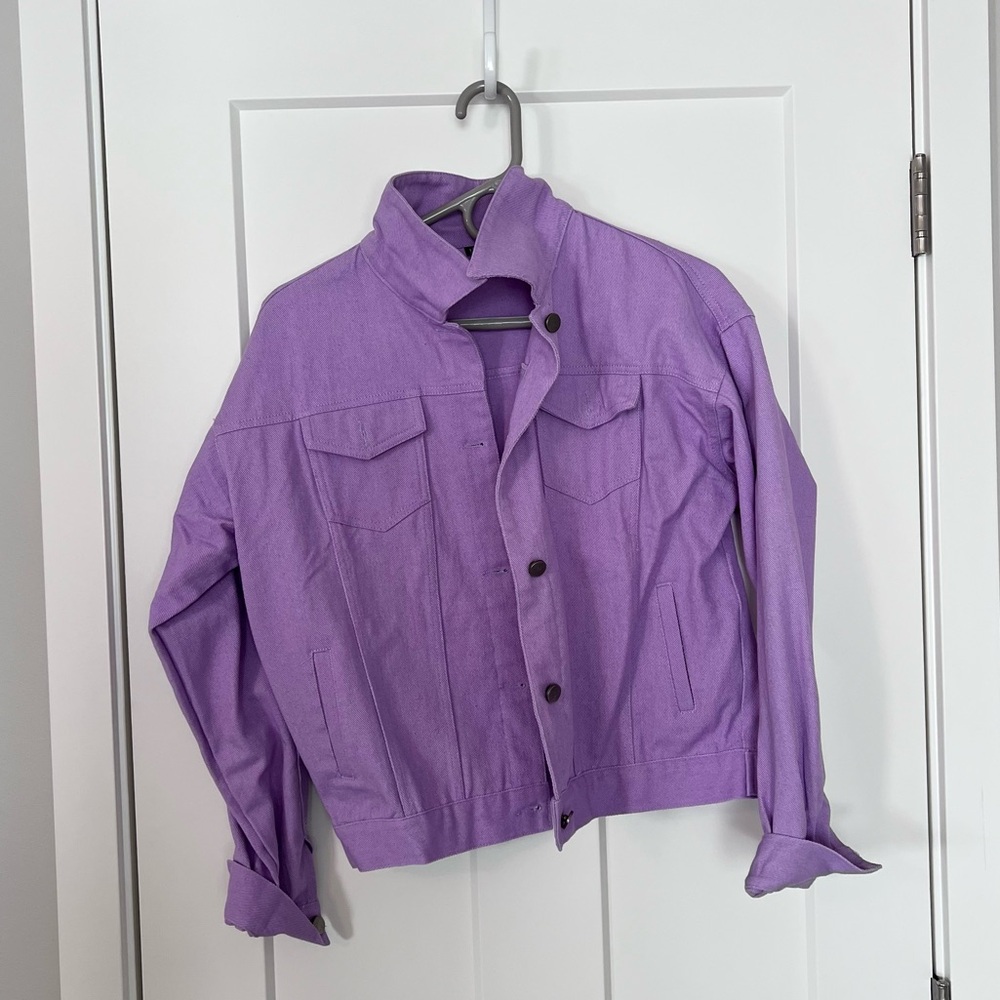 Lavender haze denim jacket - worn once
